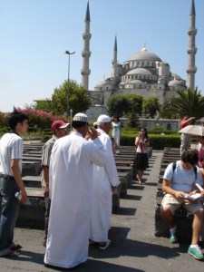 Το Μπλε Τζαμί, όπως φαίνεται από το Ayasofya Meydani