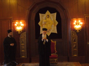 Ο Πατριάρχης στην Αίθουσα του Θρόνου